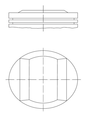 Piston 082 77 00 MAHLE