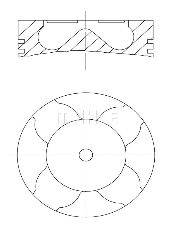 Piston 227 PI 00111 000 MAHLE