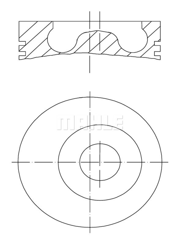 Piston 015 05 02 MAHLE