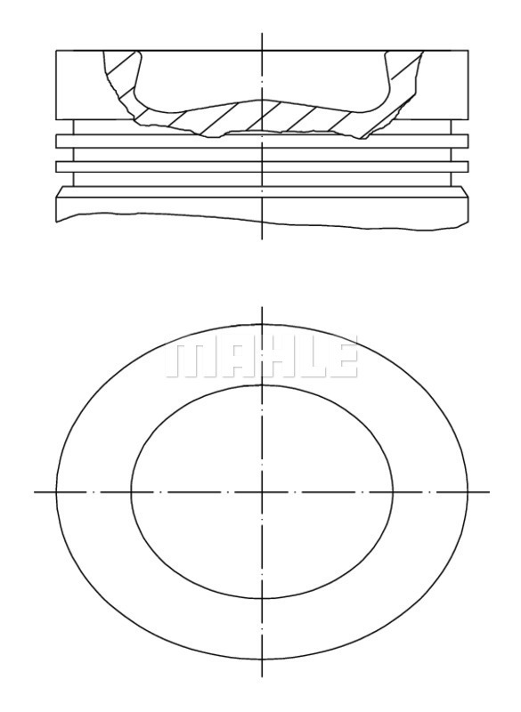 Piston 038 65 00 MAHLE