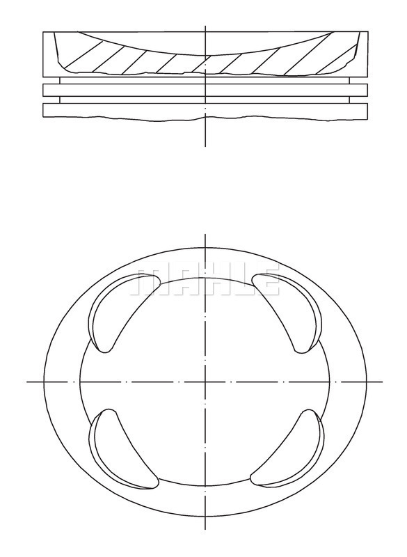 Piston 081 PI 00104 000 MAHLE