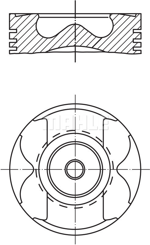 Piston 004 57 00 MAHLE