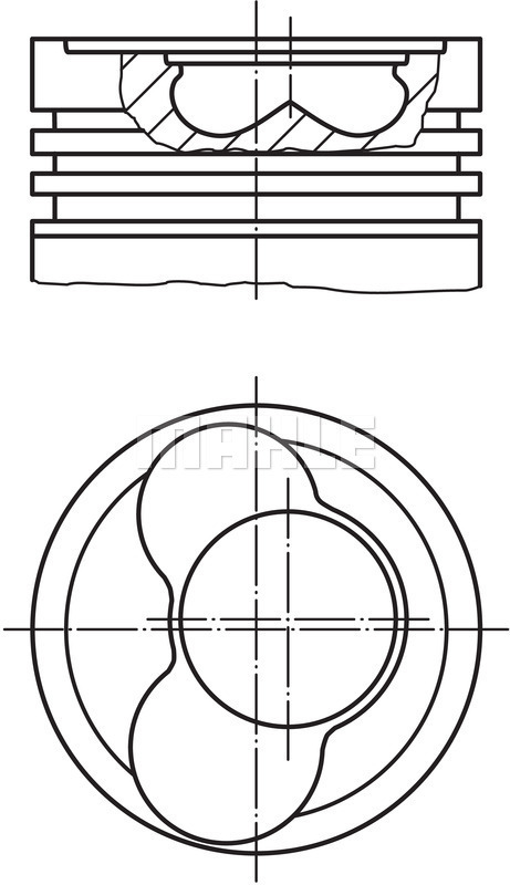 Piston 030 58 00 MAHLE