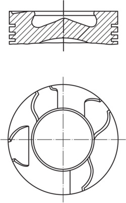 Piston 003 15 00 MAHLE