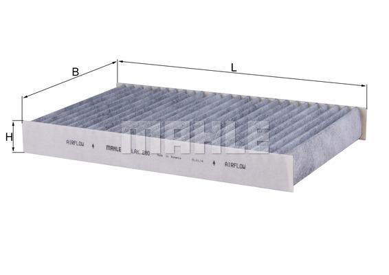 Filtru, aer habitaclu LAK 280 MAHLE