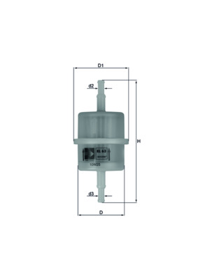 Filtru combustibil KL 63 MAHLE
