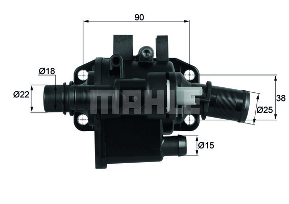 Termostat,lichid racire TH 42 83 MAHLE