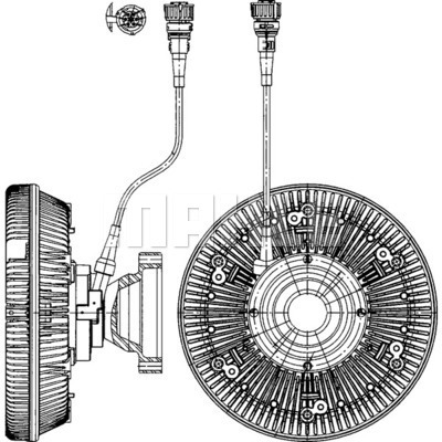 Cupla, ventilator radiator CFC 226 000P MAHLE