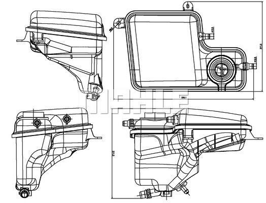 Vas de expansiune, racire CRT 203 000S MAHLE