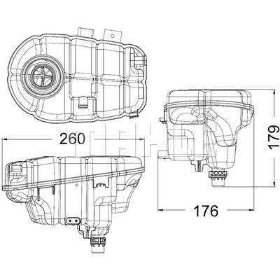 Vas de expansiune, racire CRT 60 000S MAHLE