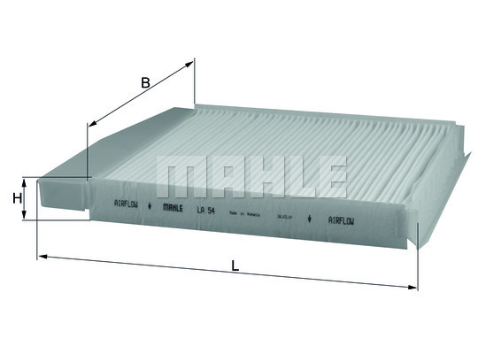 Filtru, aer habitaclu LA 54 MAHLE