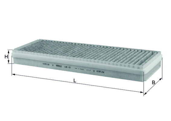 Filtru, aer habitaclu LAK 43 MAHLE