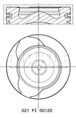 Piston 021 PI 00120 000 MAHLE