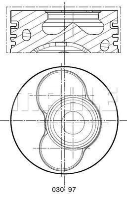 Piston 030 97 00 MAHLE