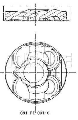 Piston 081 PI 00110 000 MAHLE