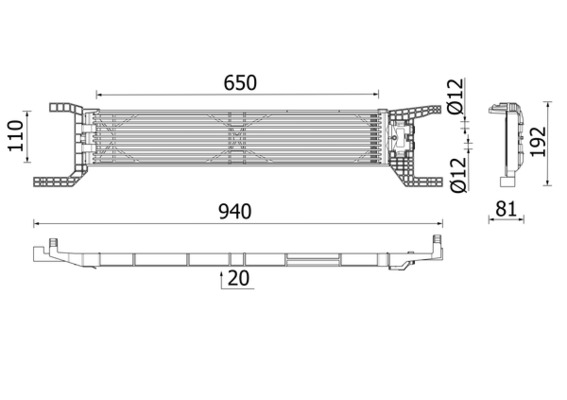 Radiator racire ulei, cutie de viteze automata CLC 324 000P MAHLE