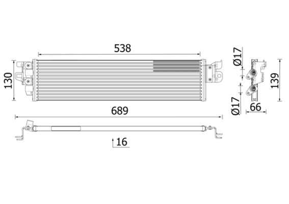 Radiator racire ulei, cutie de viteze automata CLC 328 000P MAHLE
