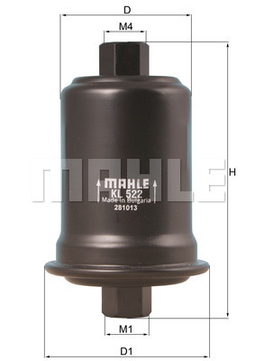 Filtru combustibil KL 522 MAHLE