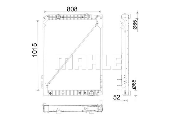 Radiator, racire motor CR 686 001P MAHLE