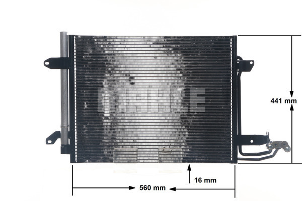 Condensator, climatizare AC 325 000S MAHLE