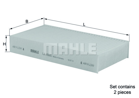 Filtru, aer habitaclu LA 168/S MAHLE