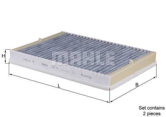 Filtru, aer habitaclu LAK 73/S MAHLE