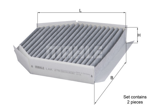 Filtru, aer habitaclu LAK 278/S MAHLE