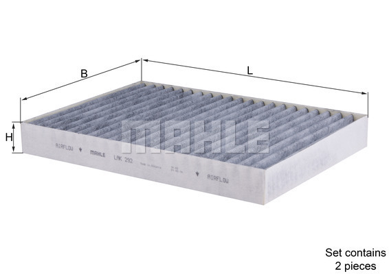 Filtru, aer habitaclu LAK 292/S MAHLE