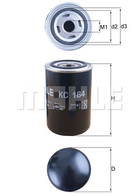 Filtru combustibil KC 184 MAHLE