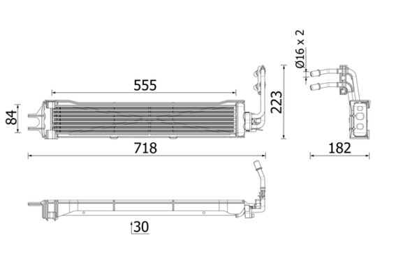 Radiator racire ulei, cutie de viteze automata CLC 333 000P MAHLE