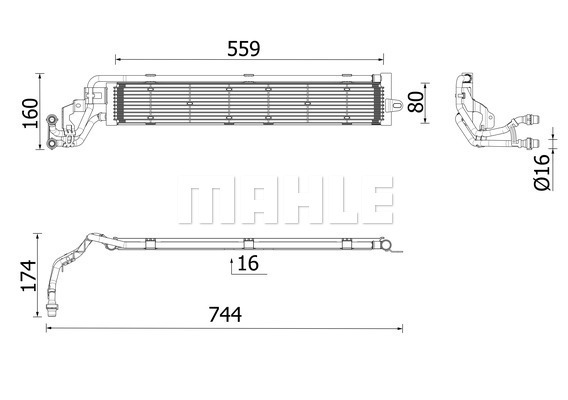 Radiator, racire motor CR 2697 000P MAHLE