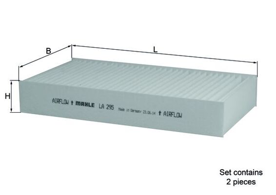 Filtru, aer habitaclu LA 295/S MAHLE