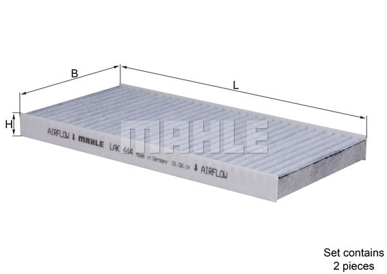 Filtru, aer habitaclu LAK 444/S MAHLE