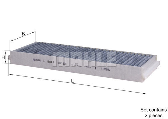 Filtru, aer habitaclu LAK 239/S MAHLE