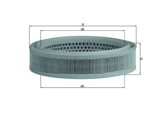 Filtru aer LX 166 MAHLE