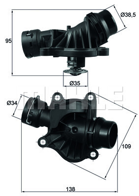 Termostat,lichid racire TI 234 88 MAHLE