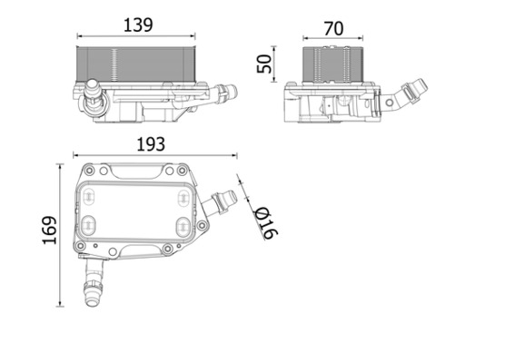 Radiator racire ulei, cutie de viteze automata CLC 351 000P MAHLE