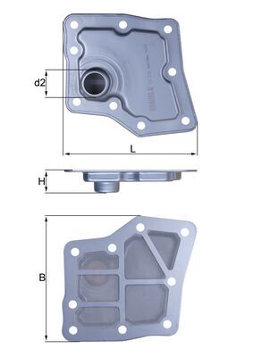 Filtru hidraulic, cutie de viteze automata HX 259 MAHLE