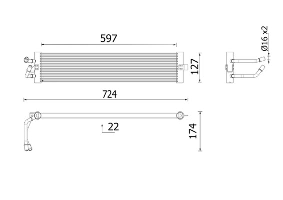 Radiator racire ulei, cutie de viteze automata CLC 399 000P MAHLE