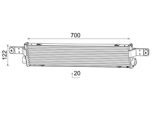 Radiator racire ulei, cutie de viteze automata CLC 360 000P MAHLE
