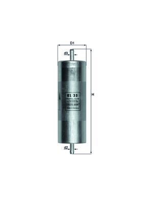 Filtru combustibil KL 35 MAHLE