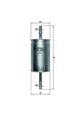 Filtru combustibil KL 559 MAHLE