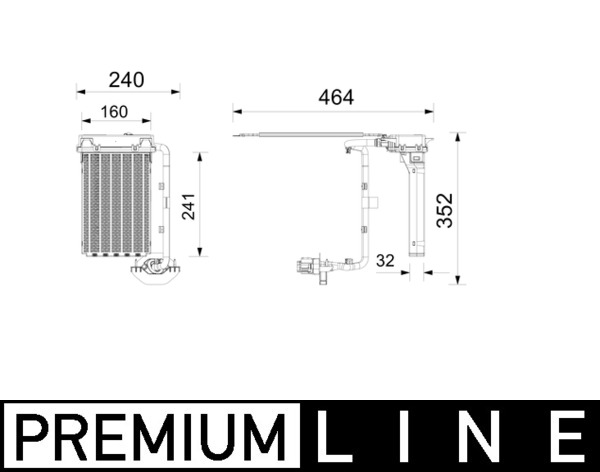 Generator de căldură, încălzire habitaclu AHE 3 000P MAHLE