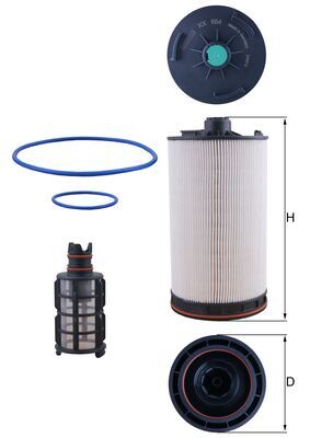 Filtru combustibil KX 654KIT MAHLE