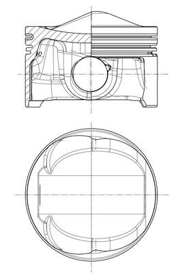 Piston 028 PI 00125 000 MAHLE