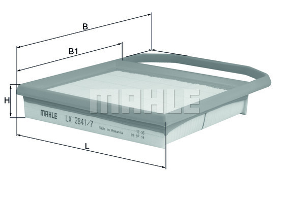 Filtru aer LX 2841/7 MAHLE