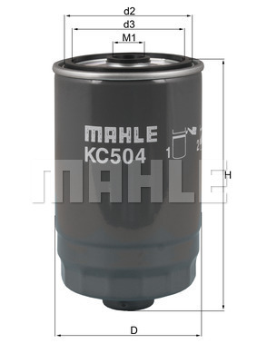 Filtru combustibil KC 504 MAHLE