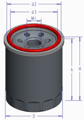 Filtru ulei OC 579 MAHLE