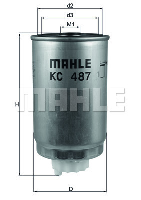 Filtru combustibil KC 487 MAHLE