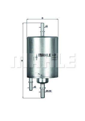 Filtru combustibil KL 573 MAHLE